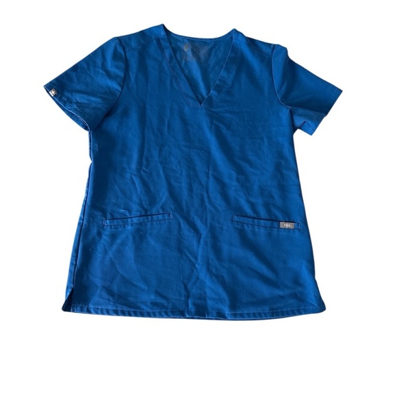 Figs Scrub Set BLUE Pants XS Top S Multiple Pockets - Picture 2 of 6